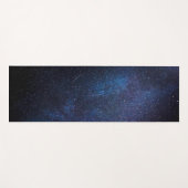 Blauwe Melkweg Nachtsky Galaxy Foto Yogamat (Voorkant (horizontaal))