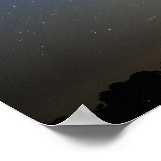 Blauwe melkweg over de Ozarks Poster (Hoek)