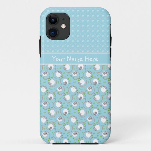 Blauwe mengeling en luciferpatronen Case-Mate iPhone case (Achterkant)