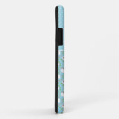 Blauwe mengeling en luciferpatronen Case-Mate iPhone case (Achterkant/rechts)