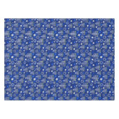 Blauwe Menora Tafelkleed (Voorkant (Horizontaal))