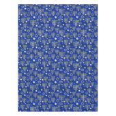 Blauwe Menora Tafelkleed (Voorkant)