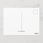 Blauwe Menorah Ansichtkaart Briefkaart (Achterkant)