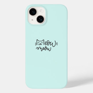 Blauwe Meow telefoonhoes Case-Mate iPhone 14 Hoesje