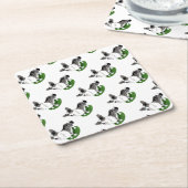 Blauwe merg, Corgi Cardigan. Kartonnen Onderzetters (Schuin)