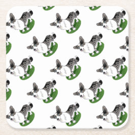 Blauwe merg, Corgi Cardigan. Kartonnen Onderzetters