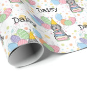 Blauwe Merle Cockapoo Cavapoo Hond Verjaardag Cadeaupapier (Rol Hoek)