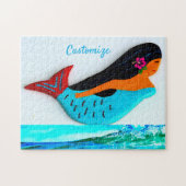 blauwe mermaid Thunder _Cove Legpuzzel (Horizontaal)