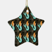 blauwe mermaïde ornament (Rechts)