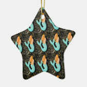 blauwe mermaïde ornament (Links)