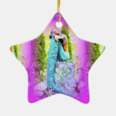 blauwe mermaïde ornament (Achterkant)