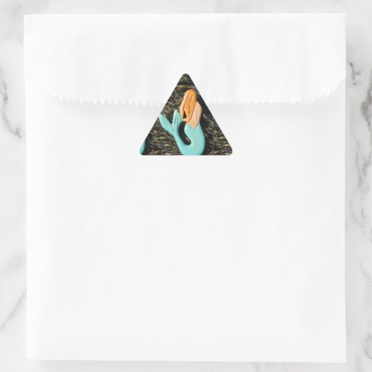 blauwe mermaïde sticker (Tas)
