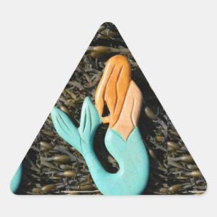blauwe mermaïde sticker