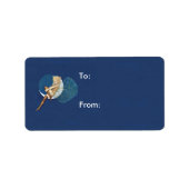   Blauwe Mestkousen Blauwe Maan Etiket (Voorkant)