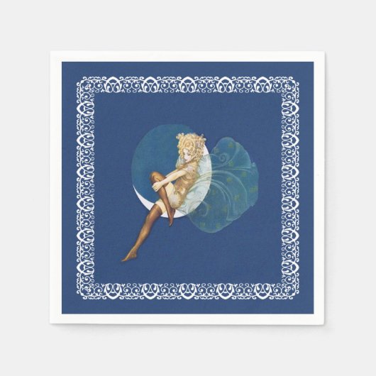   Blauwe Mestkousen Blauwe Maan Servet (Voorkant)