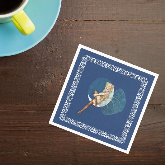   Blauwe Mestkousen Blauwe Maan Servet