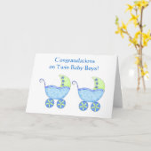 Blauwe Met fouten van de Jongens van het Baby van Kaart (Gele Bloem)