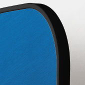 blauwe metalen abstracte glanzende monogram naam m pickleball paddle (Links Detail)