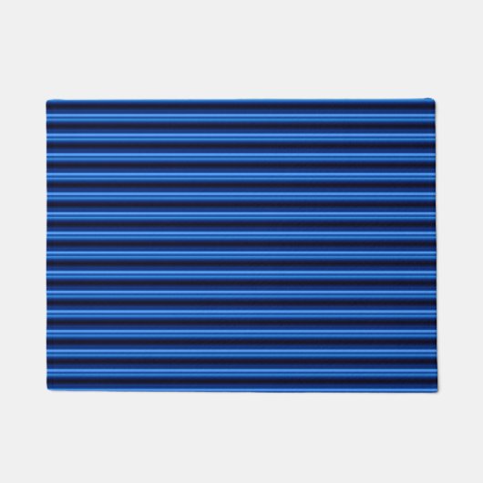 Blauwe metalen horizontale balken deurmat (Voorkant)