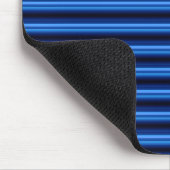 Blauwe metalen horizontale balken muismat (Hoek)