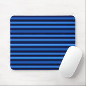 Blauwe metalen horizontale balken muismat (Met muis)