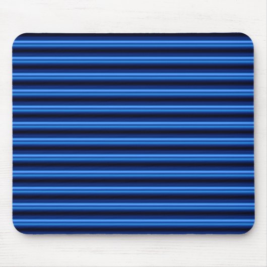 Blauwe metalen horizontale balken muismat (Voorkant)
