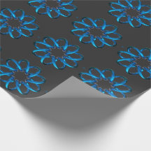 Blauwe metalen torusknoop