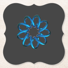 Blauwe metalen torusknoop