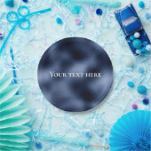 blauwe metallische textuur viert servetten servett papieren bordje (Feest)