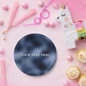 blauwe metallische textuur viert servetten servett papieren bordje (Feest)