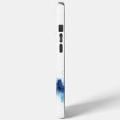 Blauwe metropolitane architectuur panorama Case-Mate iPhone case (Achterkant / Links)