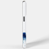 Blauwe metropolitane architectuur panorama Case-Mate iPhone case (Achterkant / Rechts)