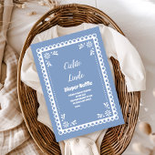 Blauwe Mexicaanse Cielito Lindo Diapper Raffle Informatiekaartje