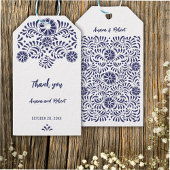 BLAUWE MEXICAANSE TALAVERA CADEAULABEL