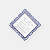 Blauwe Mexicaanse Talavera Spaanse leuke weetjes b Servet (Hoek)