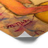 blauwe microfoon songstress poster (Hoek)