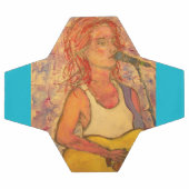 blauwe microfoon-werkspanning voetbal (Enkel)