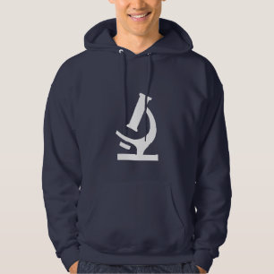 blauwe microscoop hoodie