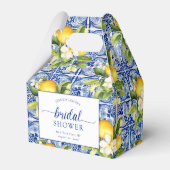 Blauwe Middellandse Zee Citroenen Bruidsdiner Bedankdoosjes (Achterkant)