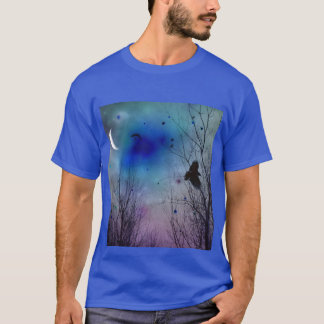 Blauwe Middernacht Kraai T-shirt
