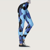 Blauwe militaire Camouflage Leggings (Rechts)