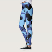 Blauwe militaire Camouflage Leggings (Links)
