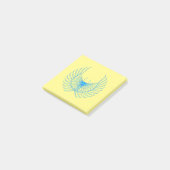 blauwe milt post-it® notes (Schuin)
