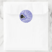 Blauwe Mini Brood Sticks Ronde Sticker (Tas)