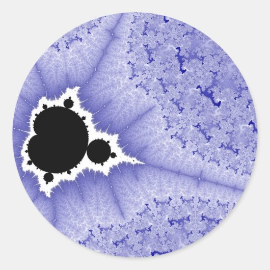 Blauwe Mini Brood Sticks Ronde Sticker (Voorkant)