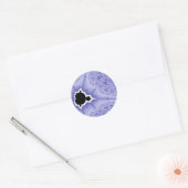 Blauwe Mini Brood Sticks Ronde Sticker (Envelop)