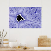Blauwe Mini Brot Poster (Keuken)