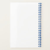 Blauwe minimalist Het is een cadeaulijst voor Baby Notitieboek (Achterkant)