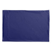 Blauwe minimalistische aangepaste naam kussensloop (Achterkant)