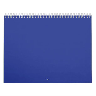 Blauwe Minimalistische Kalender Muurplanner Maande